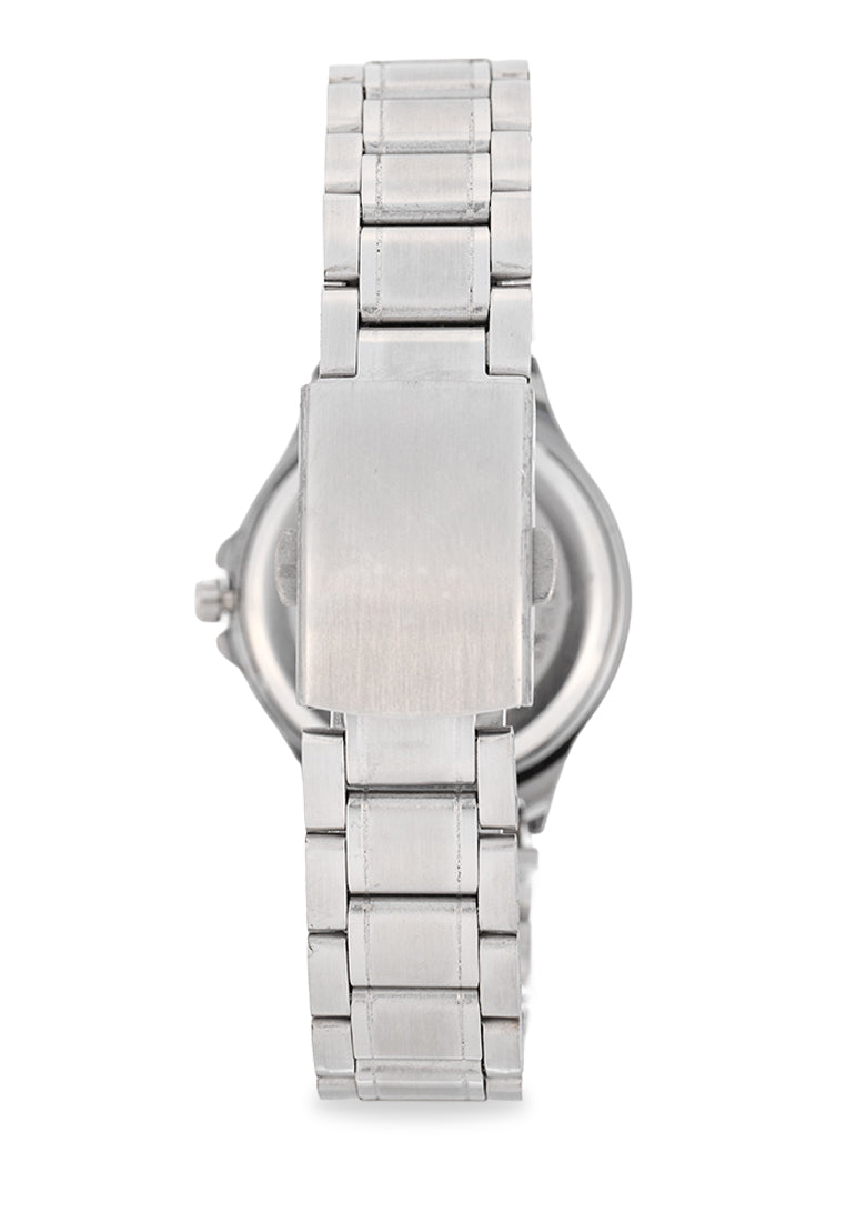 Valentino Stainless Steel Strap Analog Watch for Women 20122499-BLK DIAL-SIL INDEX-Watch Portal Philippines