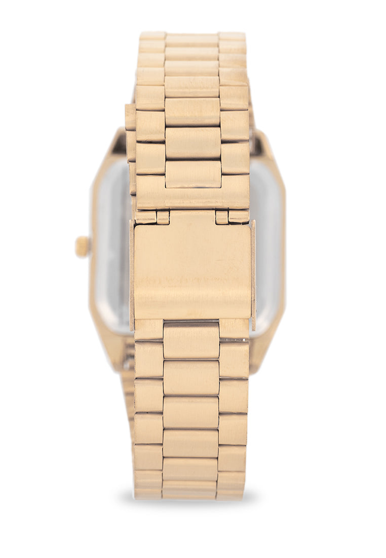 Valentino Stainless Steel Strap Analog Watch for Women 20122528-BLACK DIAL-Watch Portal Philippines