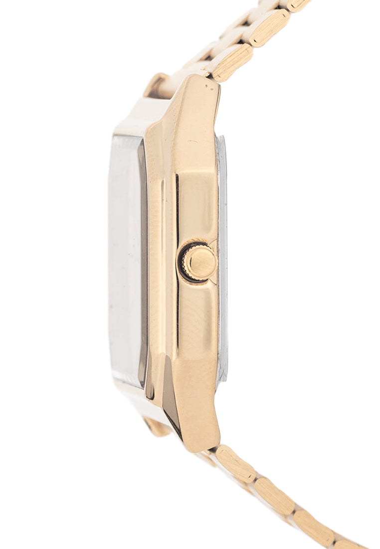 Valentino Stainless Steel Strap Analog Watch for Women 20122528-GOLD DIAL-Watch Portal Philippines