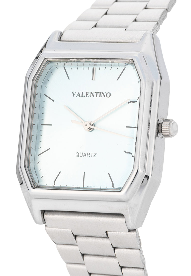Valentino Stainless Steel Strap Analog Watch for Women 20122529-LIGHT BLUE DIAL-Watch Portal Philippines