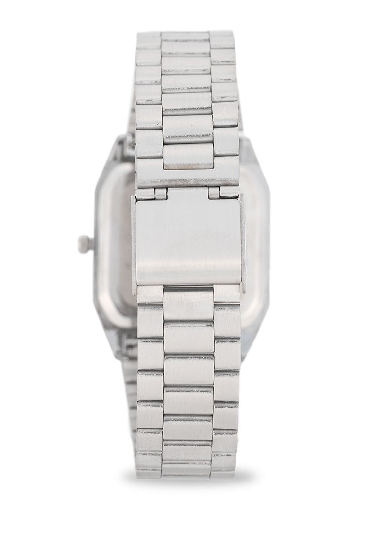 Valentino Stainless Steel Strap Analog Watch for Women 20122529-SILVER DIAL-Watch Portal Philippines