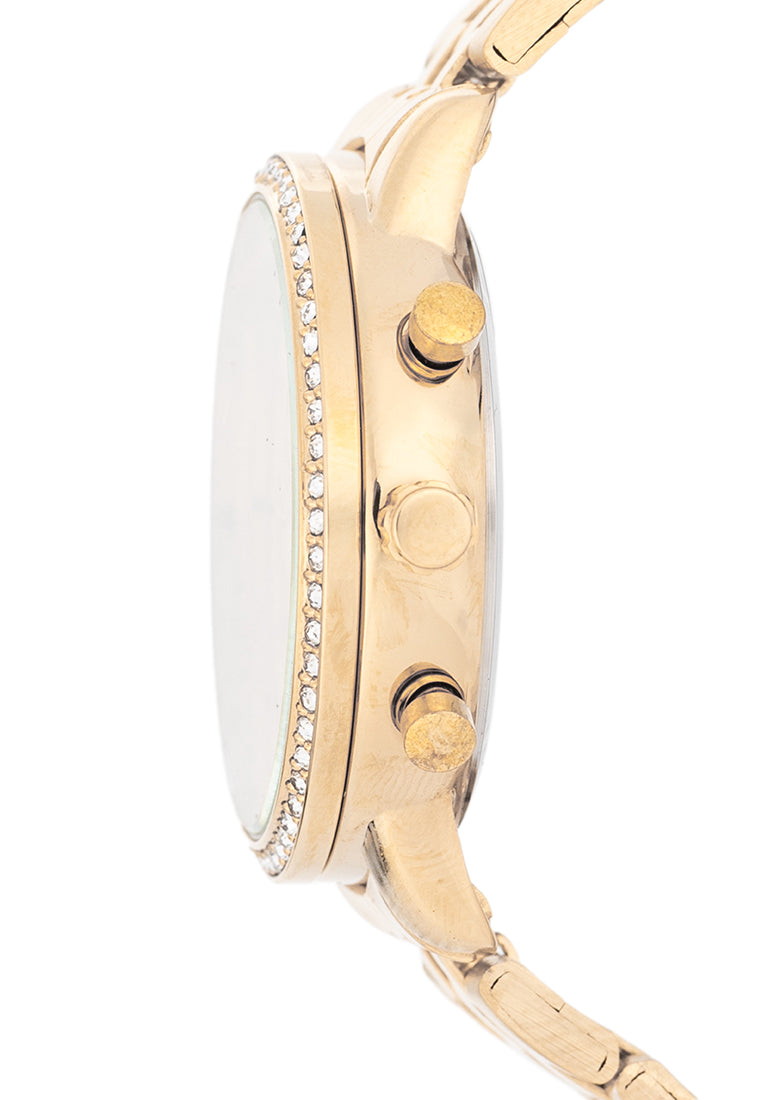 Valentino Stainless Steel Strap Analog Watch for Women 20122536-GLD-GOLD DIAL-Watch Portal Philippines
