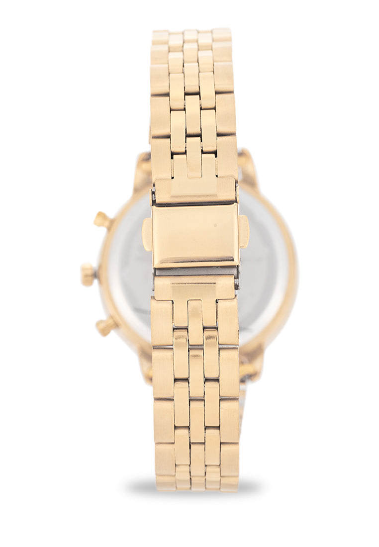 Valentino Stainless Steel Strap Analog Watch for Women 20122536-GLD-GOLD DIAL-Watch Portal Philippines