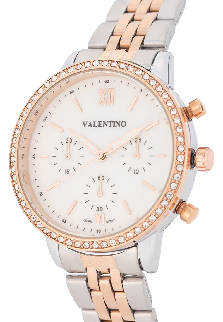 Valentino Stainless Steel Strap Analog Watch for Women 20122537-MOP DIAL-Watch Portal Philippines