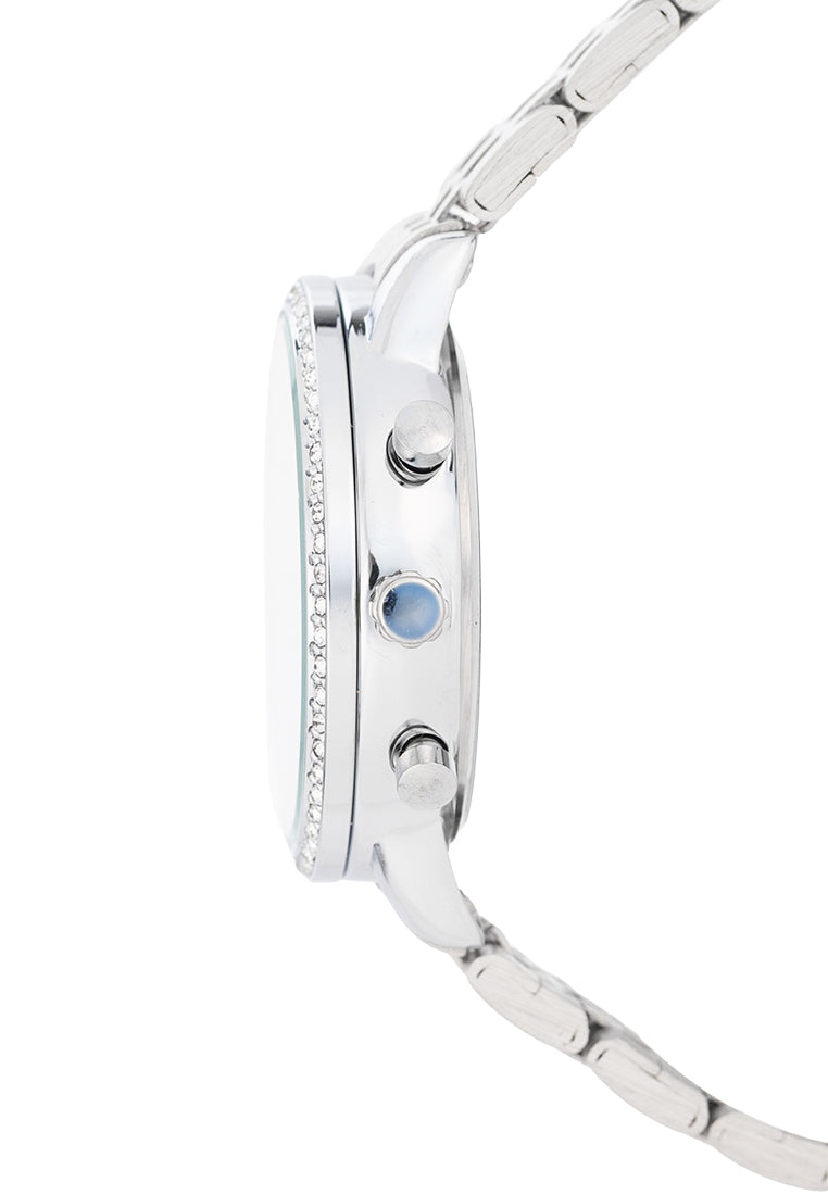 Valentino Stainless Steel Strap Analog Watch for Women 20122538-SILVER DIAL-Watch Portal Philippines