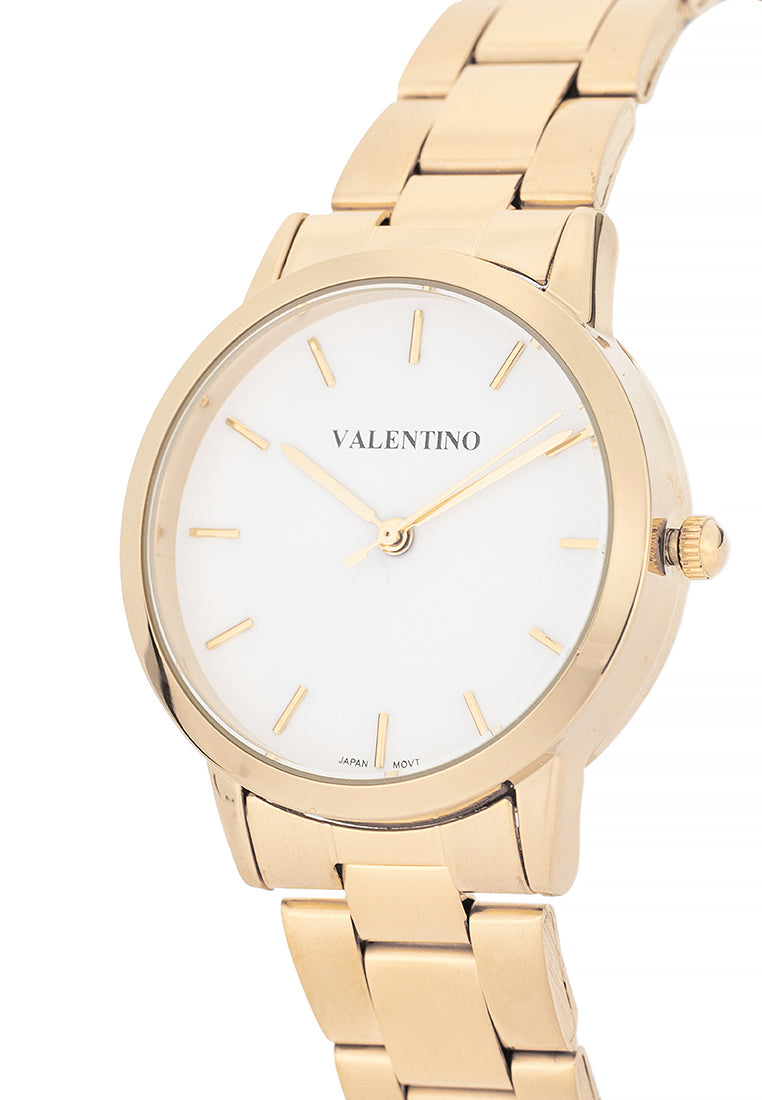 Valentino Stainless Steel Strap Analog Watch for Women 20122539-WHITE DIAL-Watch Portal Philippines