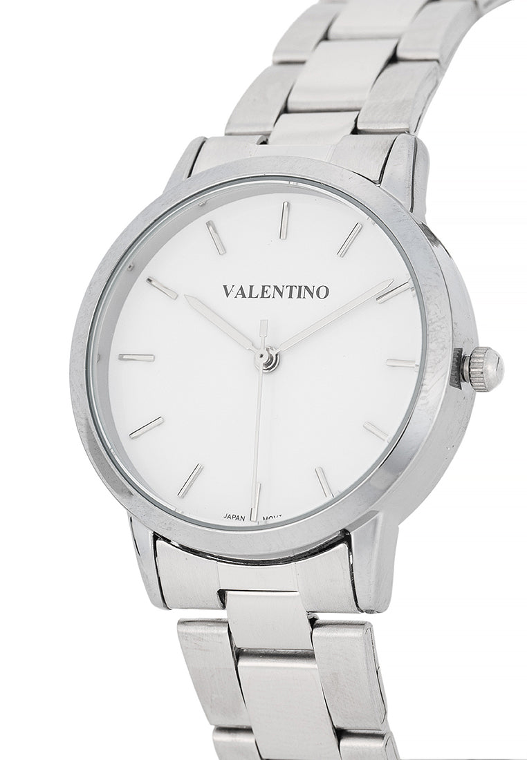 Valentino Stainless Steel Strap Analog Watch for Women 20122541-WHITE DIAL-Watch Portal Philippines