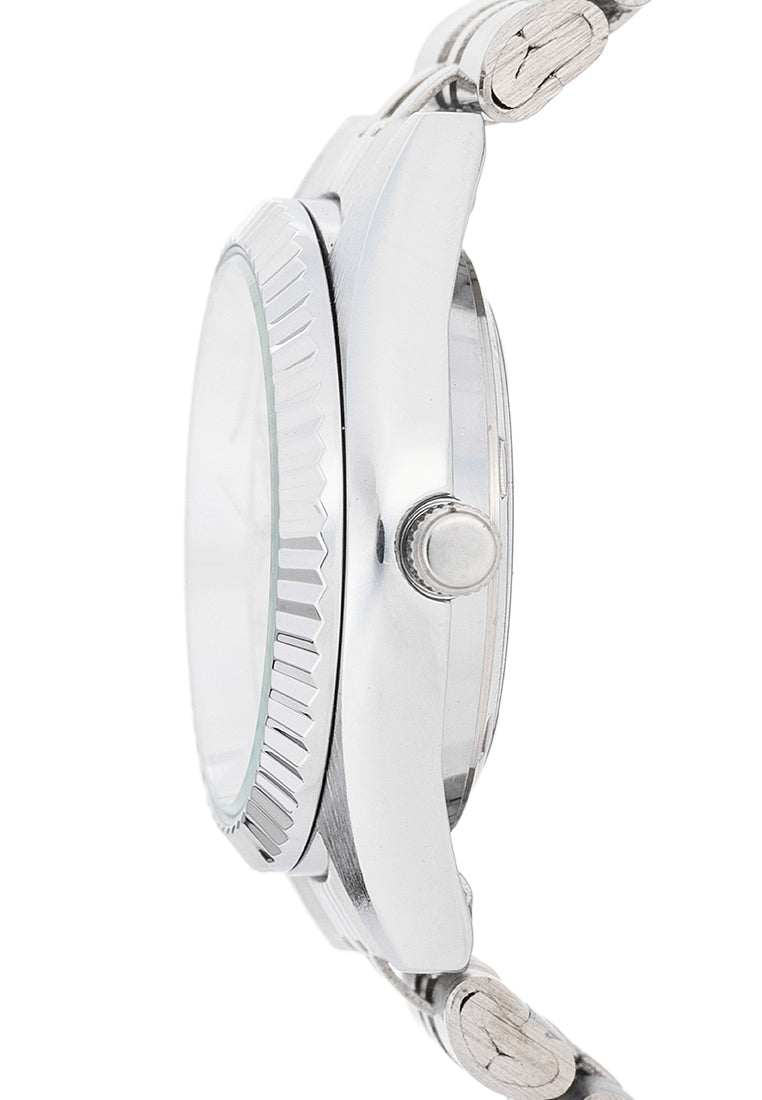 Valentino Stainless Steel Strap Analog Watch for Women 20122570-SILVER DIAL-Watch Portal Philippines