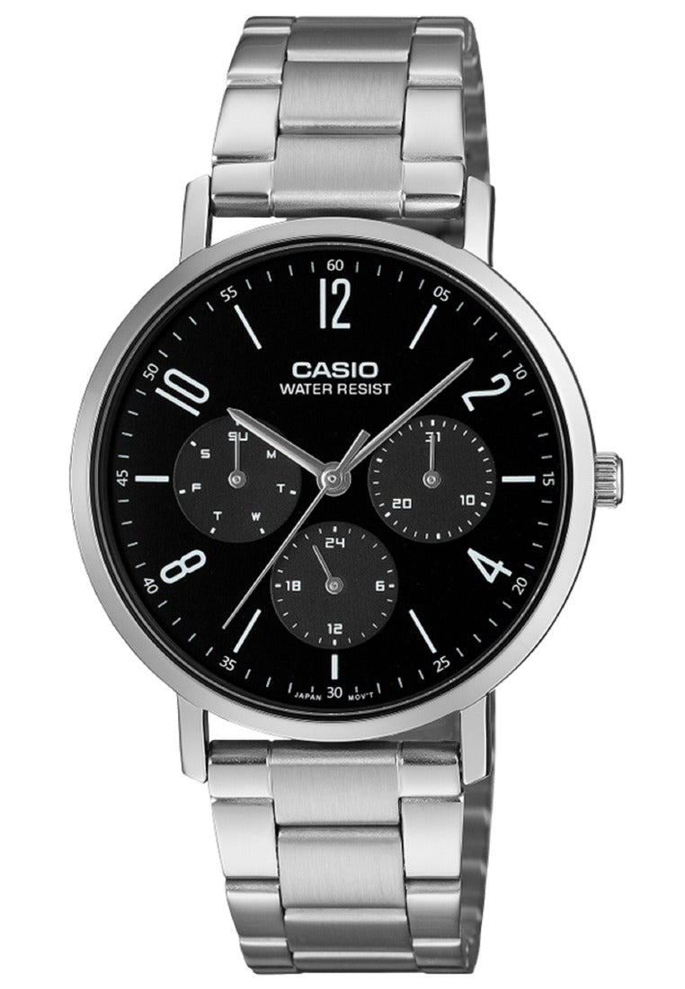 Casio Analog Stainless Steel Strap Watch for Men MTP-VT06D-1BDF