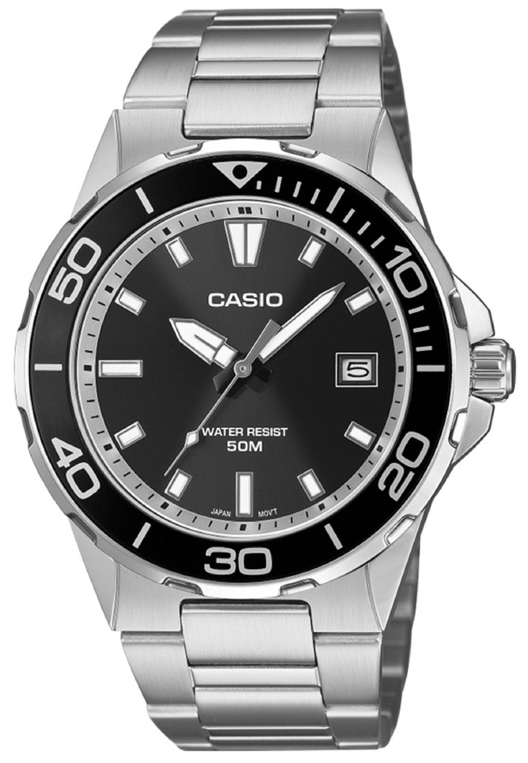 Casio Analog Stainless Steel Strap Watch for Men MTD-145D-1AVDF