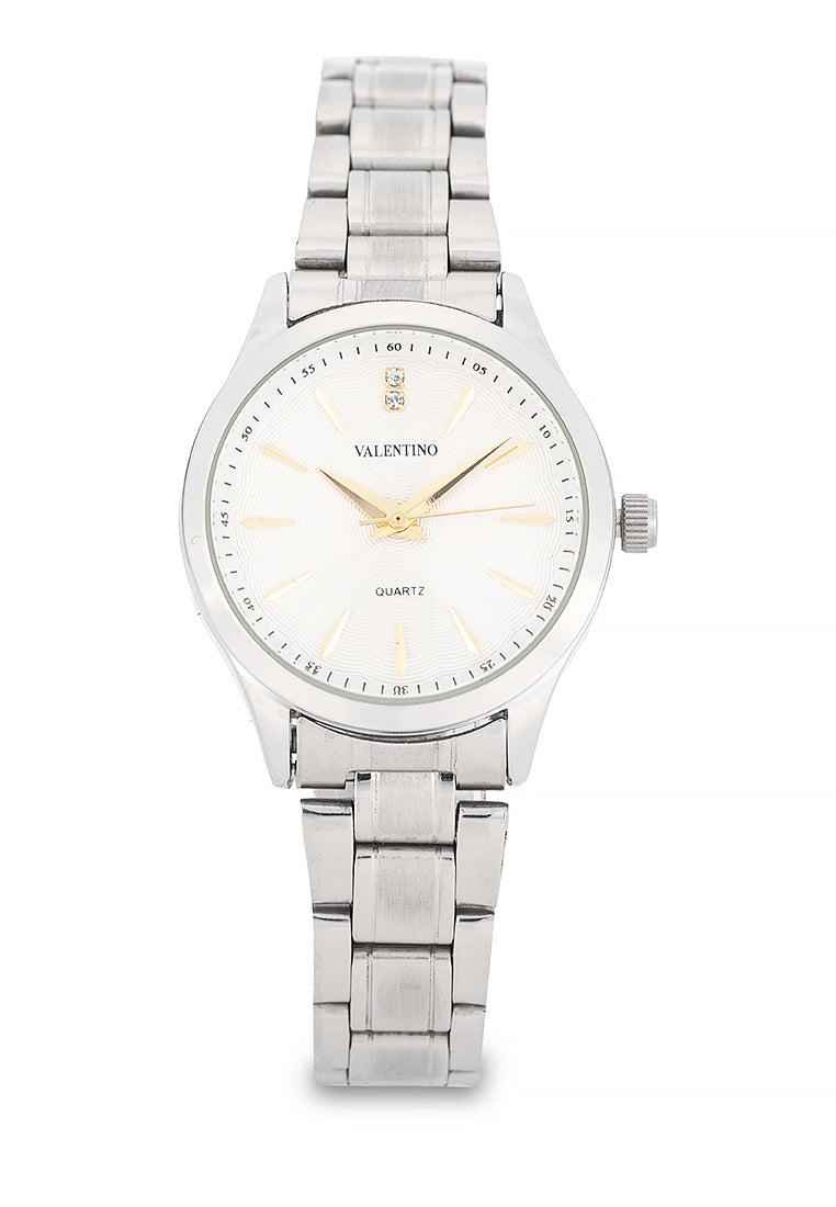 Valentino Stainless Steel Strap Analog Watch for Women 20122491-GOLD INDEX