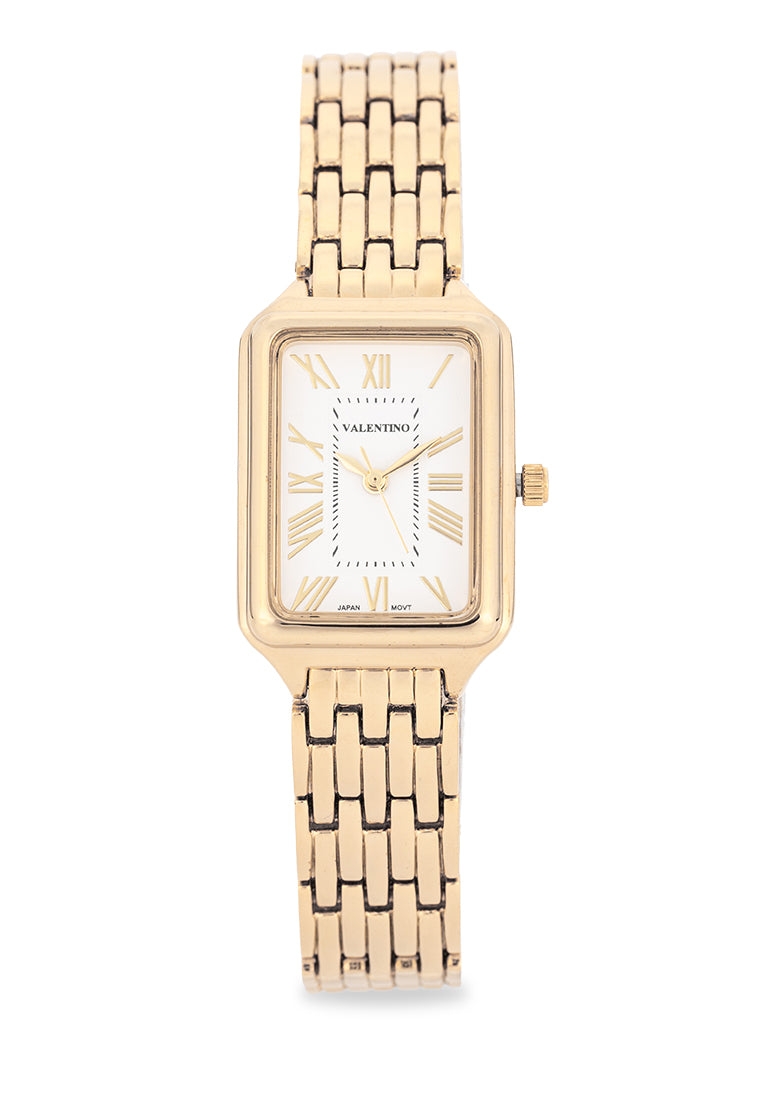 Valentino Alloy Strap Analog Watch for Women 20122495-GOLD STRAP