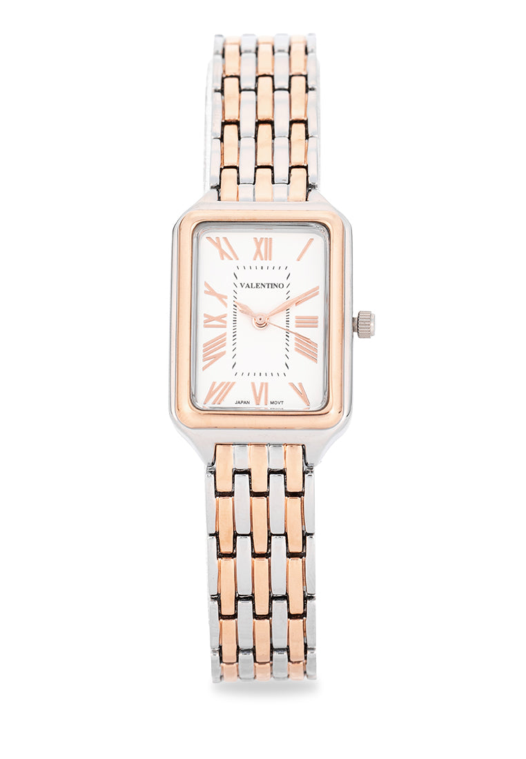 Valentino Alloy Strap Analog Watch for Women 20122496-TWO TONE ROSE