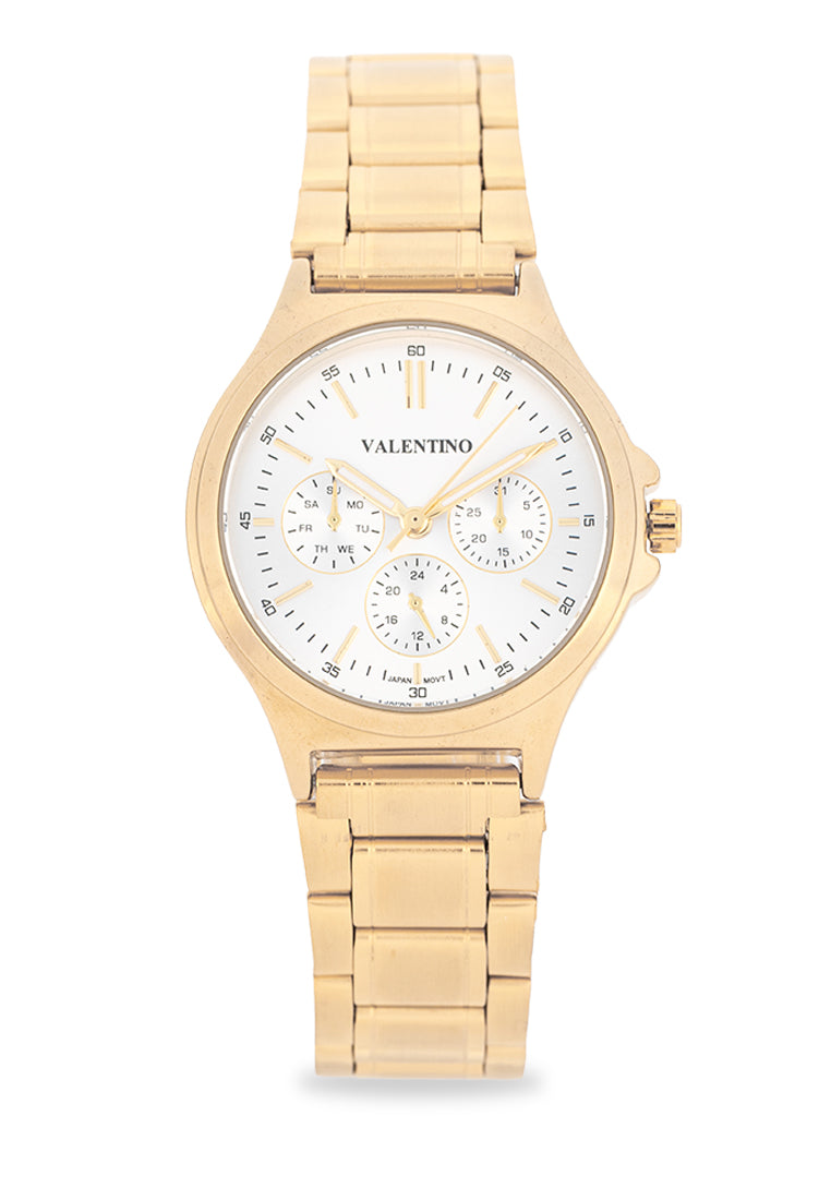 Valentino Stainless Steel Strap Analog Watch for Women 20122498-SILVER DIAL