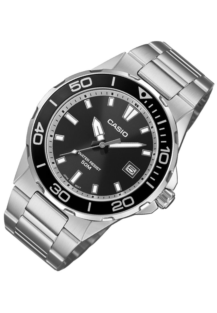 Casio Analog Stainless Steel Strap Watch for Men MTD-145D-1AVDF