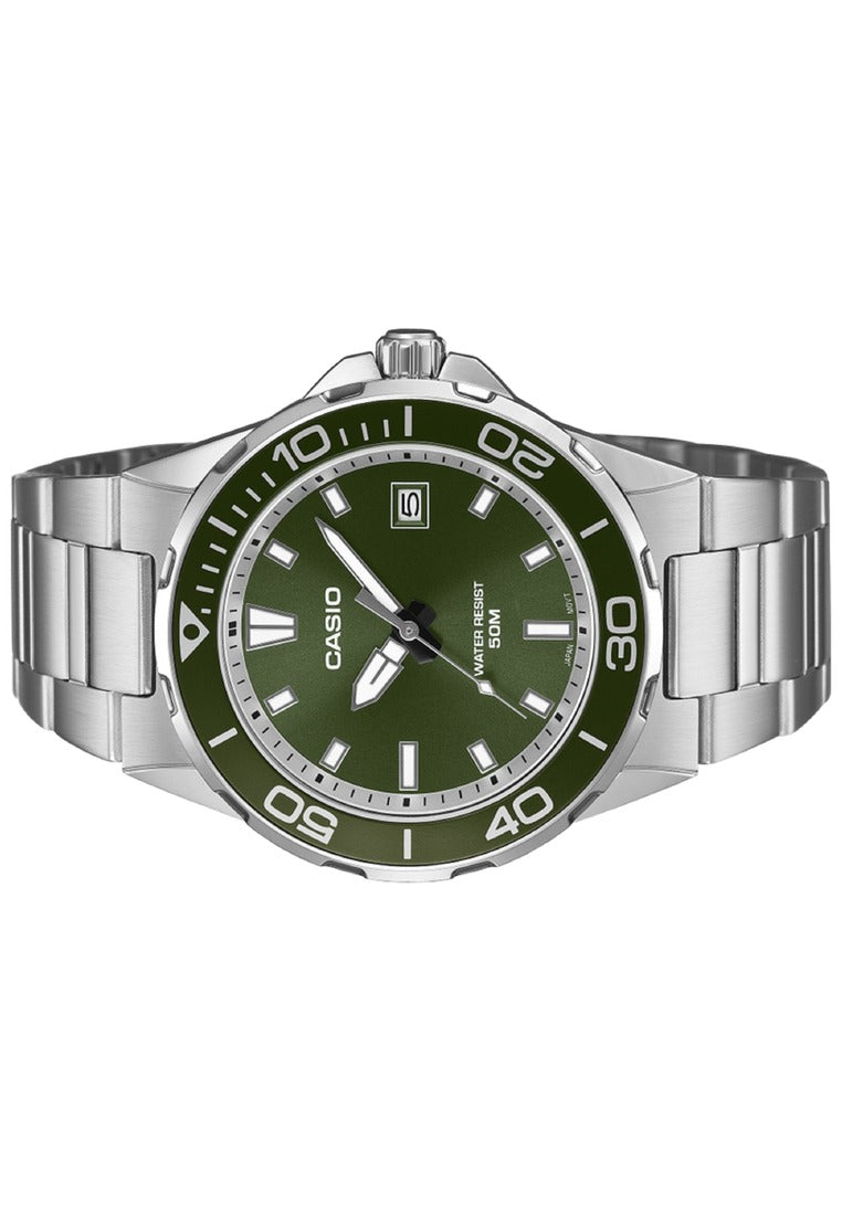 Casio Analog Stainless Steel Strap Watch for Men MTD-145D-3AVDF