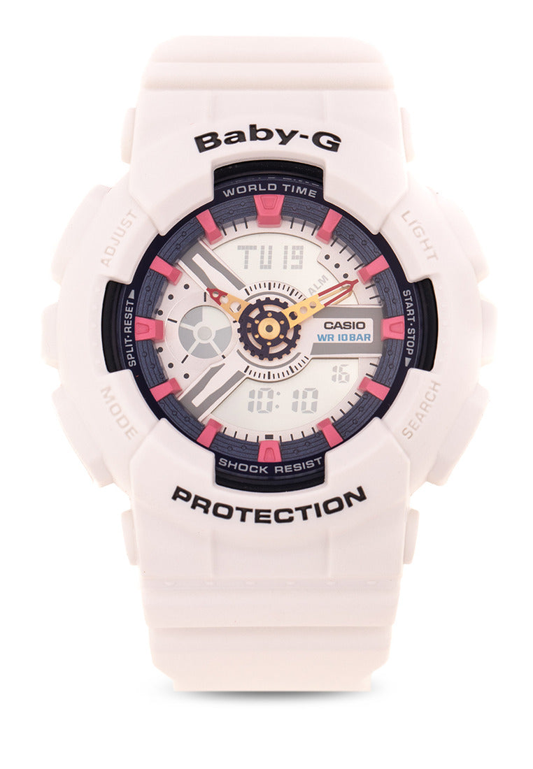 Casio Baby-g BA-110SN-7A Digital Analog Rubber Strap Watch for Women