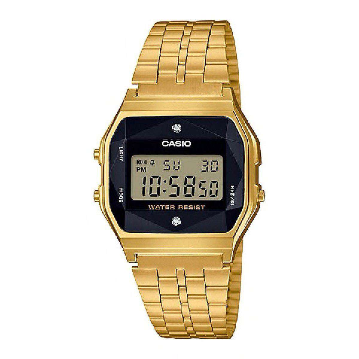 A159WGED-1DF Gold Stainless Steel Watch for Unisex-Watch Portal Philippines