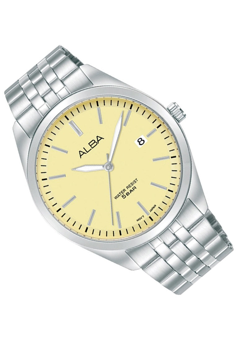 Alba Active Luminous Dial Analog Stainless Steel Strap Watch for Men AS9S21X1-Watch Portal Philippines
