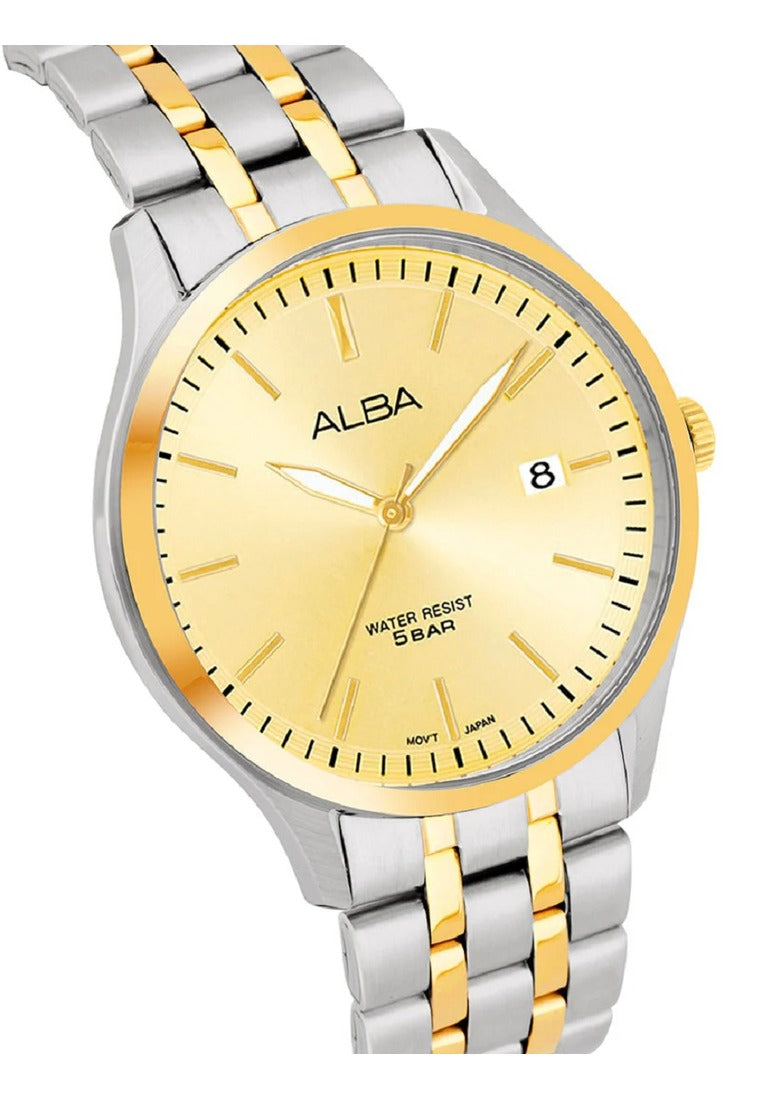 Alba Prestige Analog Stainless Steel Strap Watch for Men AS9S10X1-Watch Portal Philippines