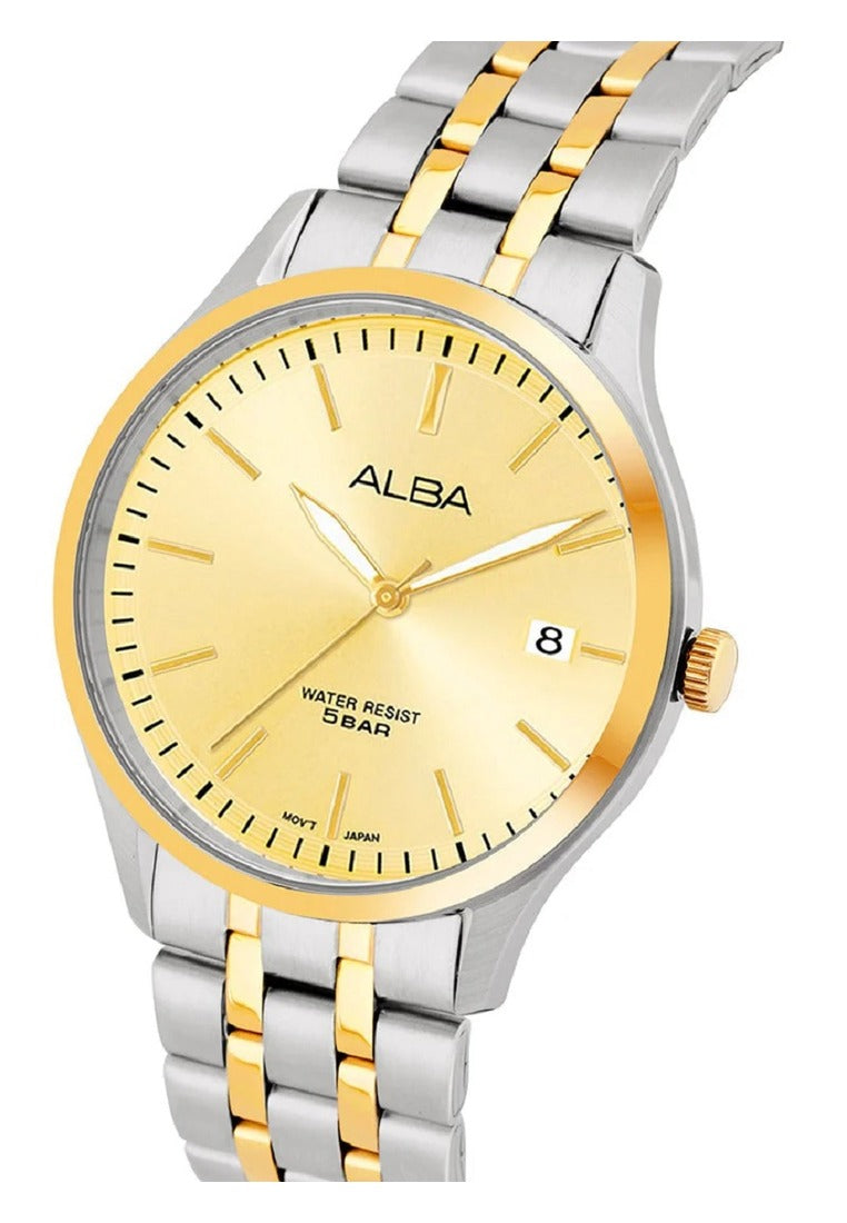 Alba Prestige Analog Stainless Steel Strap Watch for Men AS9S10X1-Watch Portal Philippines