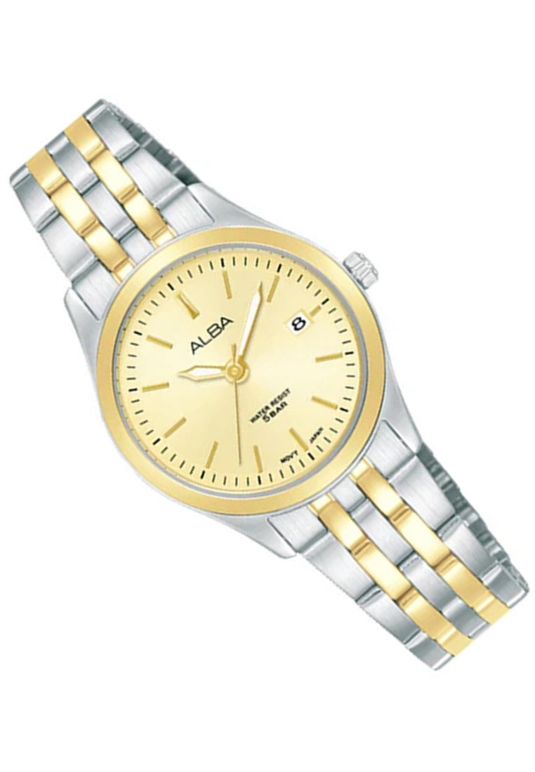 Alba Prestige Analog Stainless Steel Strap Watch for Women AH7CE8X1-Watch Portal Philippines
