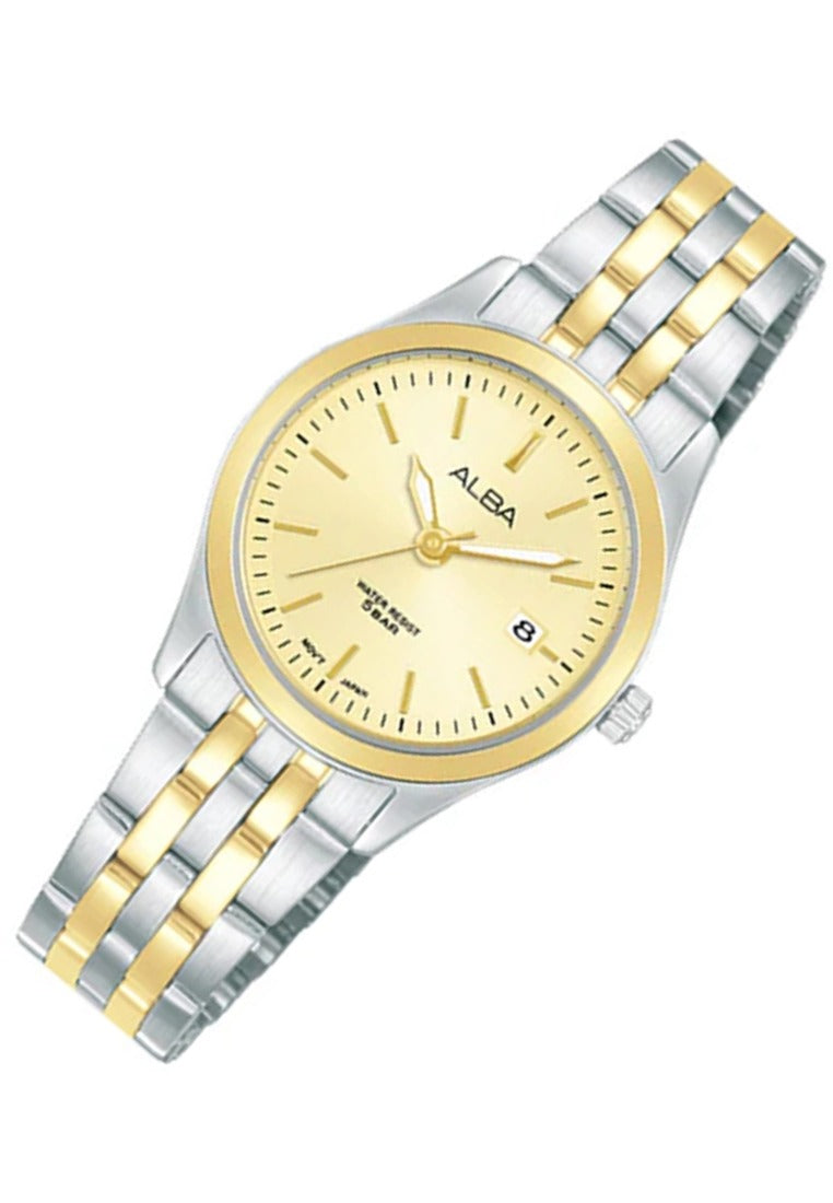 Alba Prestige Analog Stainless Steel Strap Watch for Women AH7CE8X1-Watch Portal Philippines
