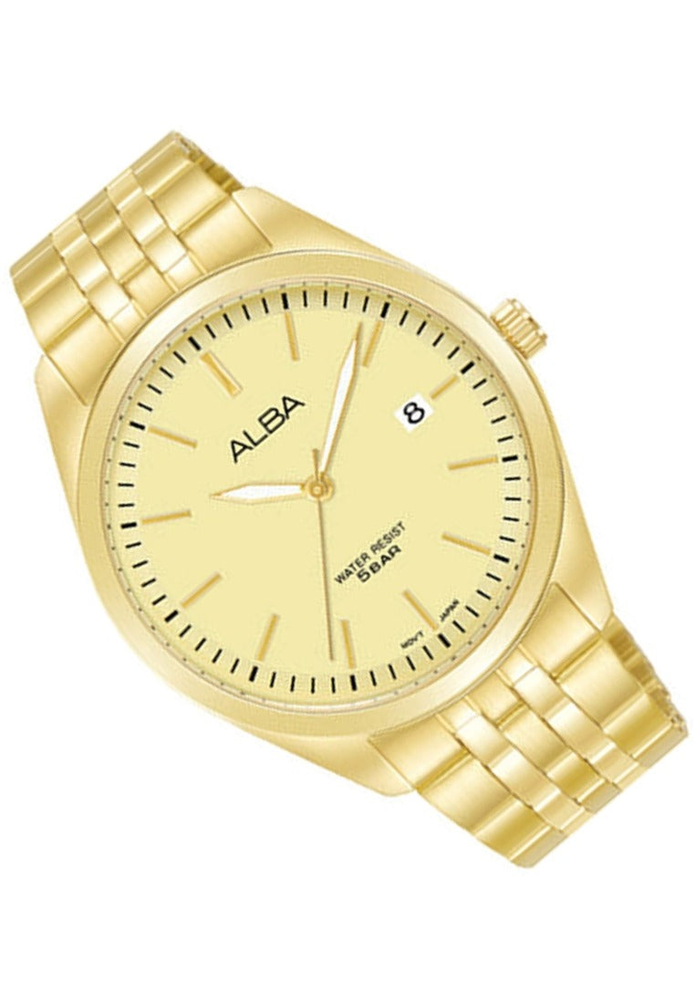 Alba Prestige Luminous Dial Analog Stainless Steel Strap Watch for Men AS9S18X1-Watch Portal Philippines