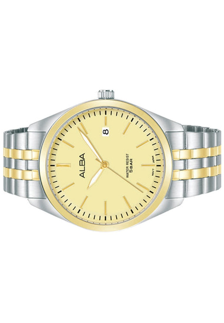 Alba Prestige Luminous Dial Analog Stainless Steel Strap Watch for Men AS9S20X1-Watch Portal Philippines