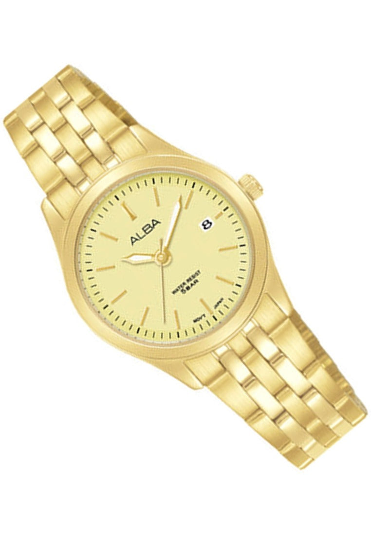 Alba Prestige Luminous Dial Analog Stainless Steel Strap Watch for Women AH7CF6X1-Watch Portal Philippines