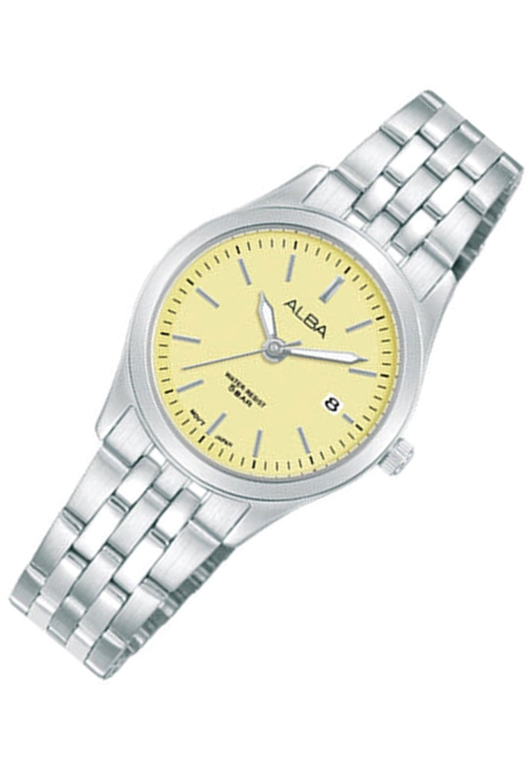 Alba Prestige Luminous Dial Analog Stainless Steel Strap Watch for Women AH7CF9X1-Watch Portal Philippines