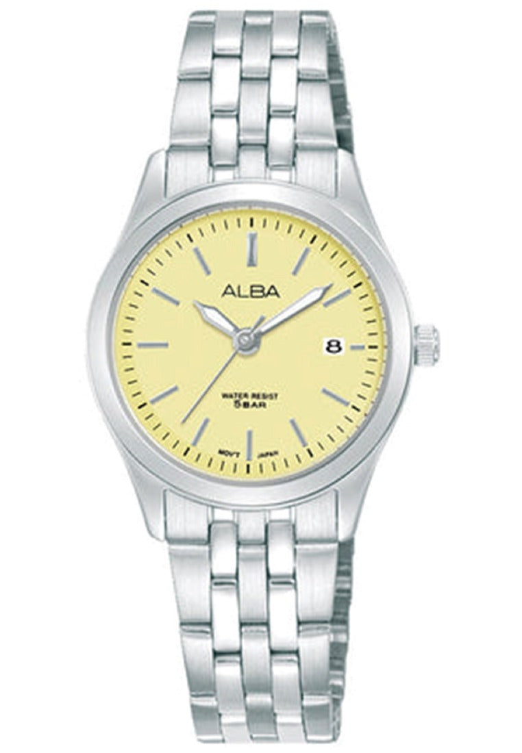 Alba Prestige Luminous Dial Analog Stainless Steel Strap Watch for Women AH7CF9X1-Watch Portal Philippines