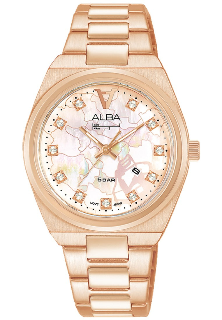 Alba Signa Analog Stainless Steel Strap Watch for Women AH7Y10X1-Watch Portal Philippines