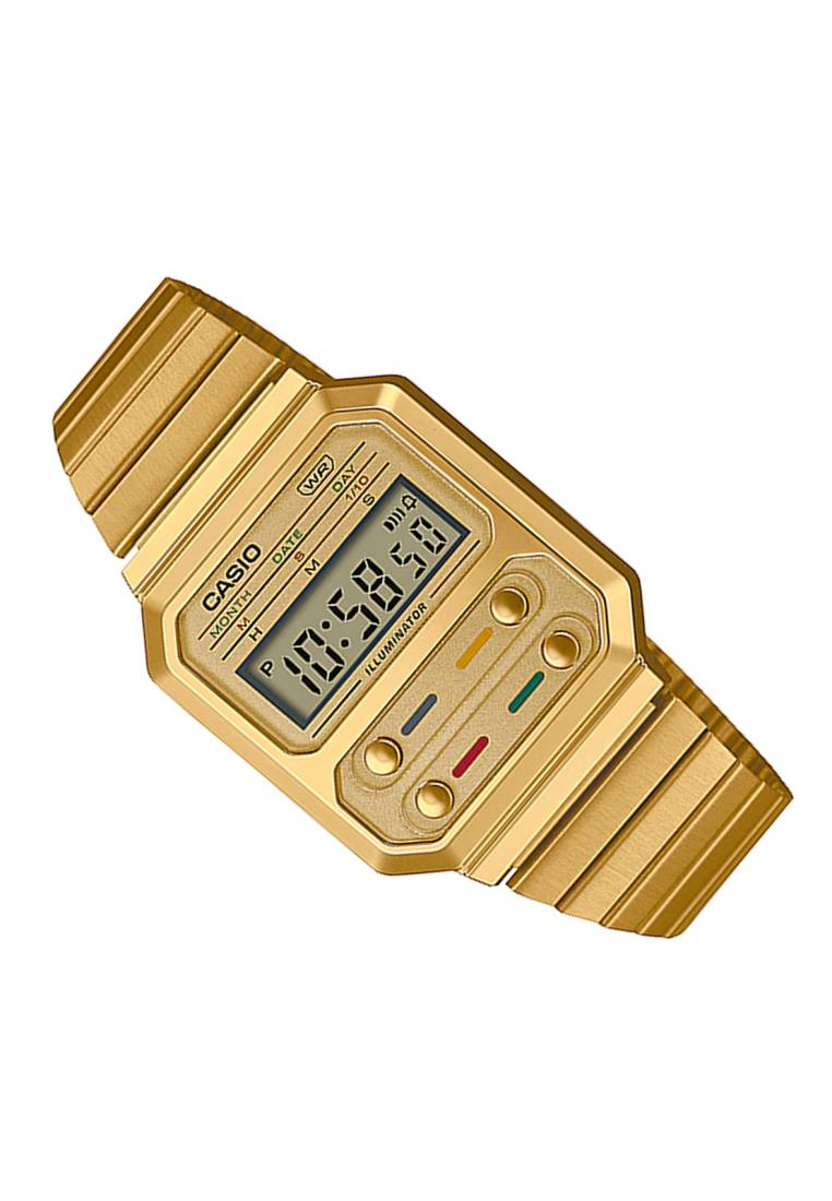 Casio A100WEG-9A Digital Stainless Steel Strap Watch-Watch Portal Philippines