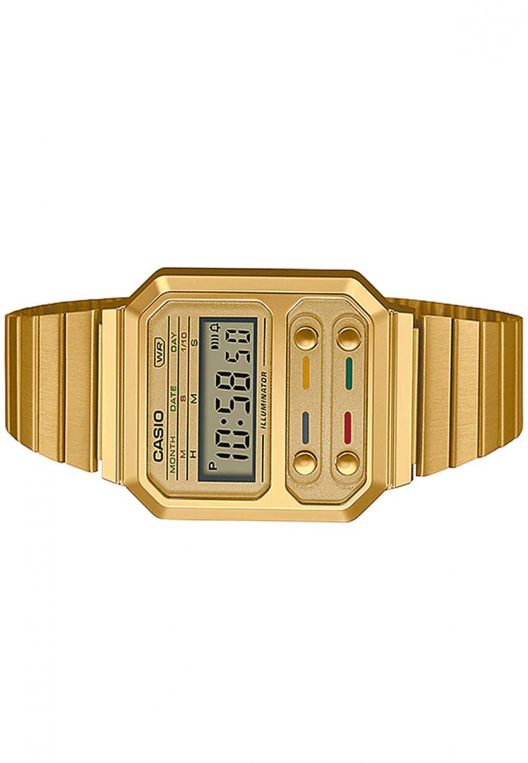 Casio A100WEG-9A Digital Stainless Steel Strap Watch-Watch Portal Philippines