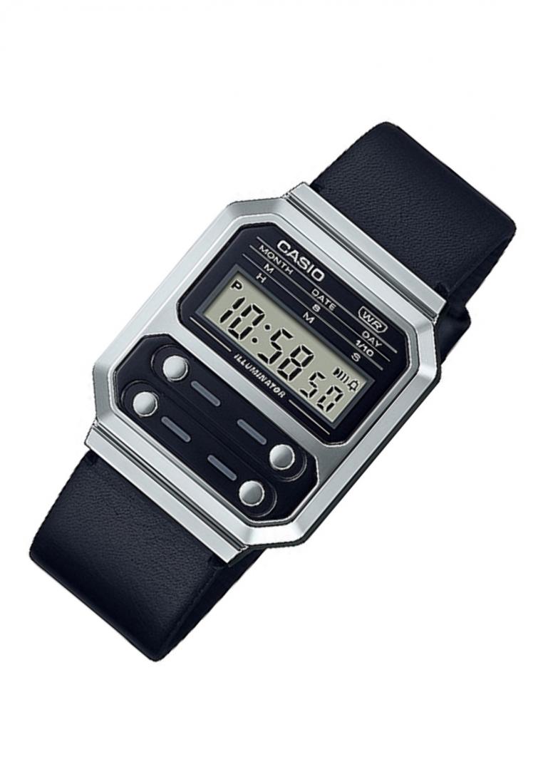 Casio A100WEL-1A Digital Leather Strap Watch-Watch Portal Philippines