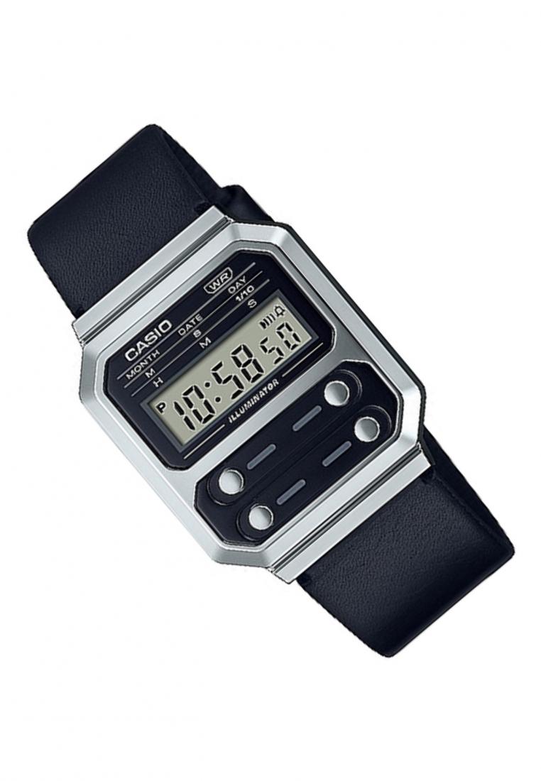 Casio A100WEL-1A Digital Leather Strap Watch-Watch Portal Philippines