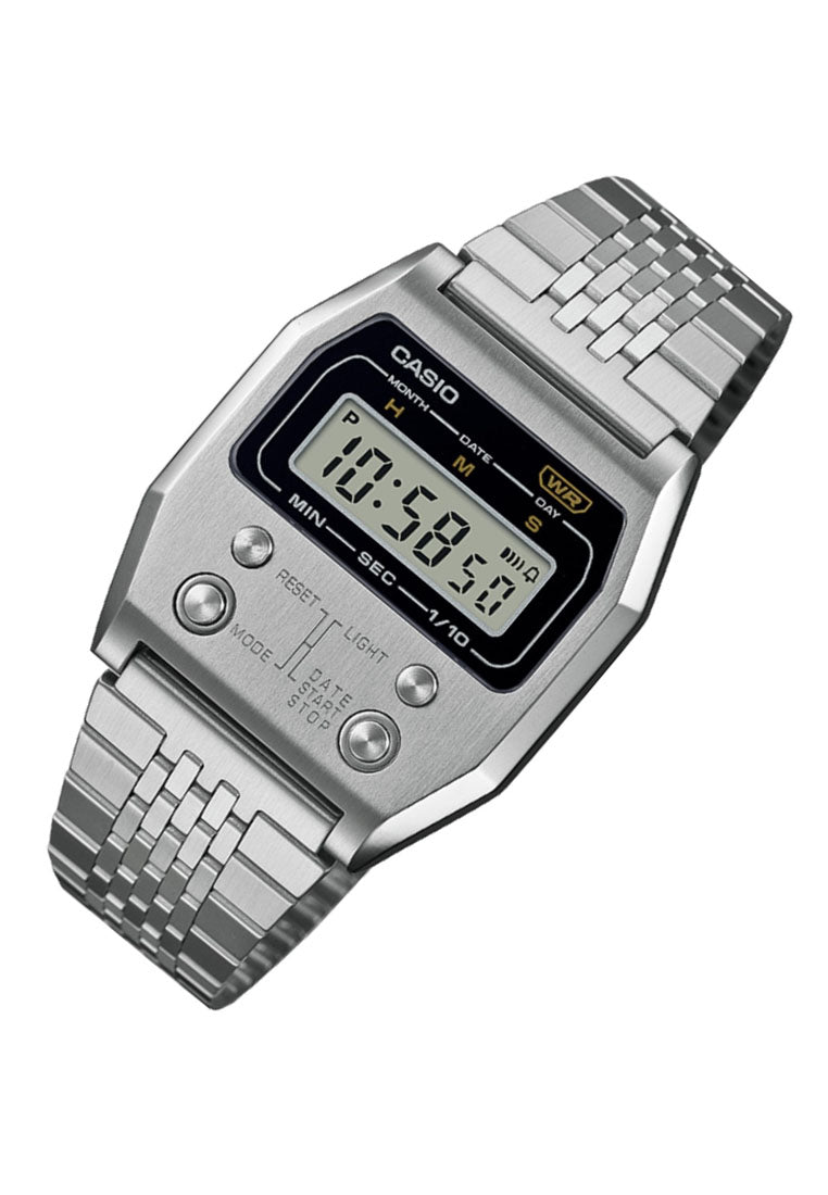Casio A1100D-1DF Digital Silver Strap Watch For Men-Watch Portal Philippines