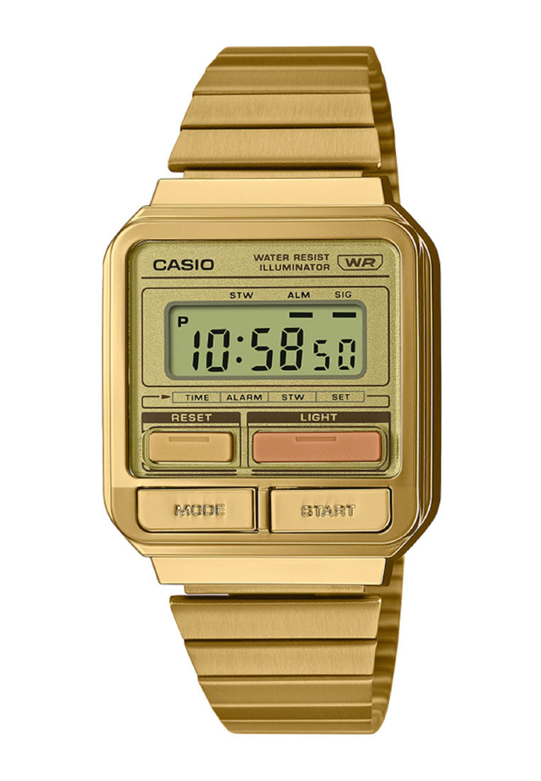 Casio A120WEG-9A Digital Stainless Steel Strap Watch For Men-Watch Portal Philippines