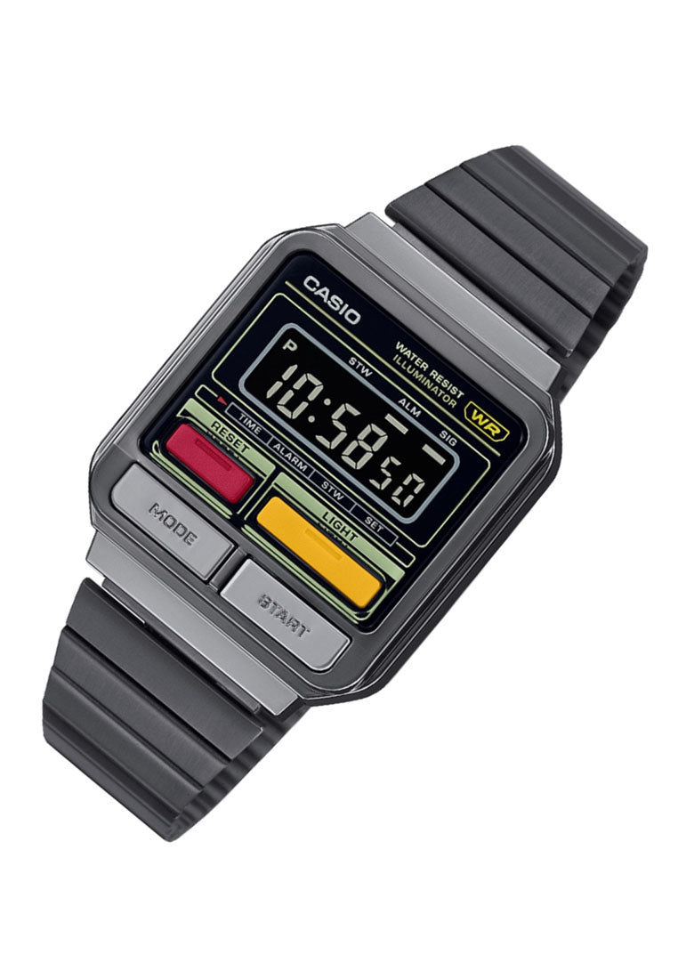 Casio A120WEGG-1B Digital Stainless Steel Strap Watch For Men-Watch Portal Philippines
