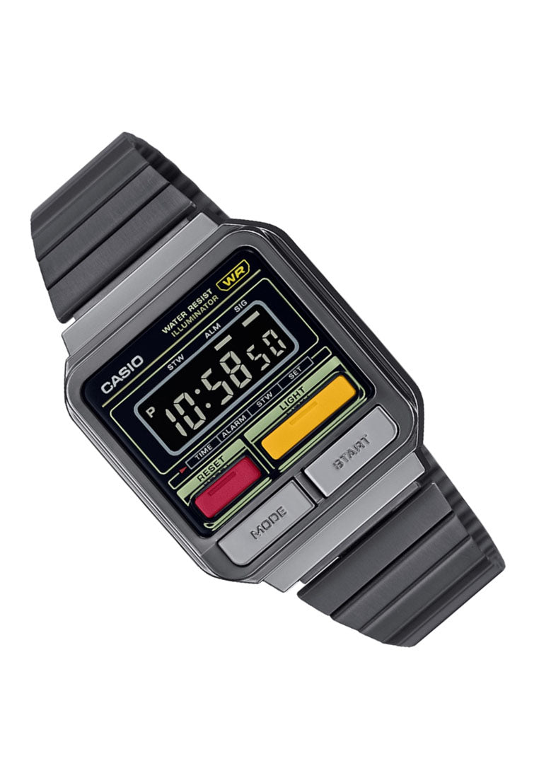 Casio A120WEGG-1B Digital Stainless Steel Strap Watch For Men-Watch Portal Philippines