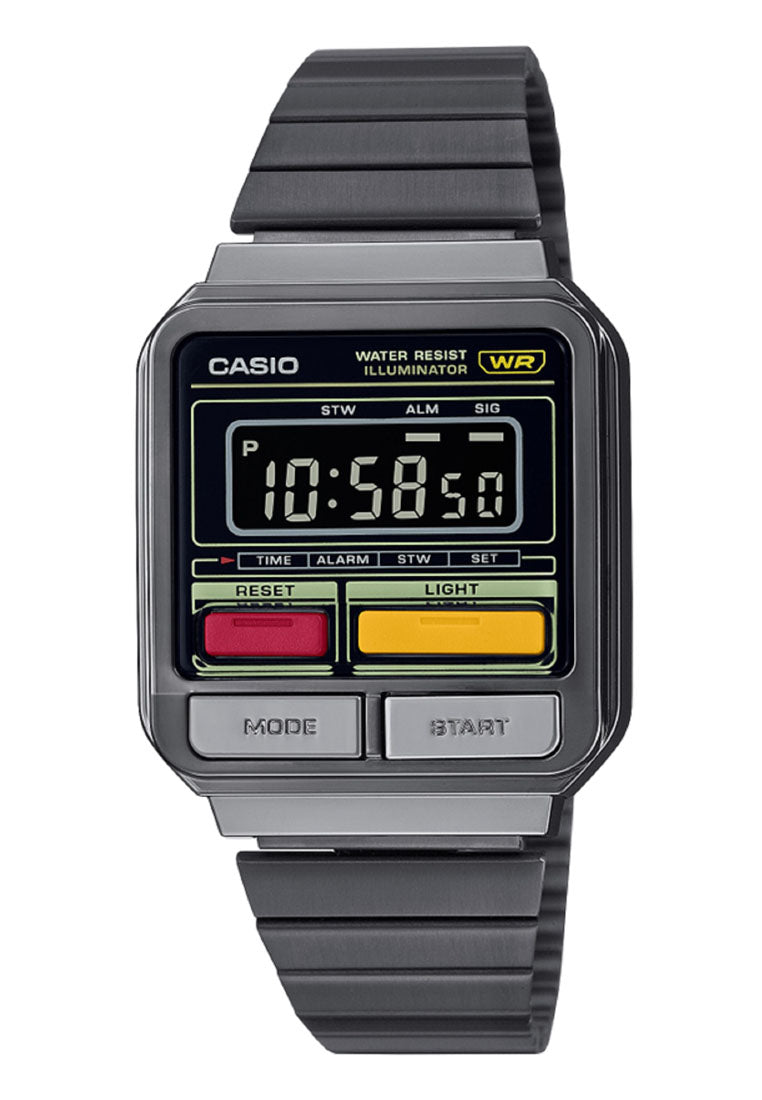 Casio A120WEGG-1B Digital Stainless Steel Strap Watch For Men-Watch Portal Philippines