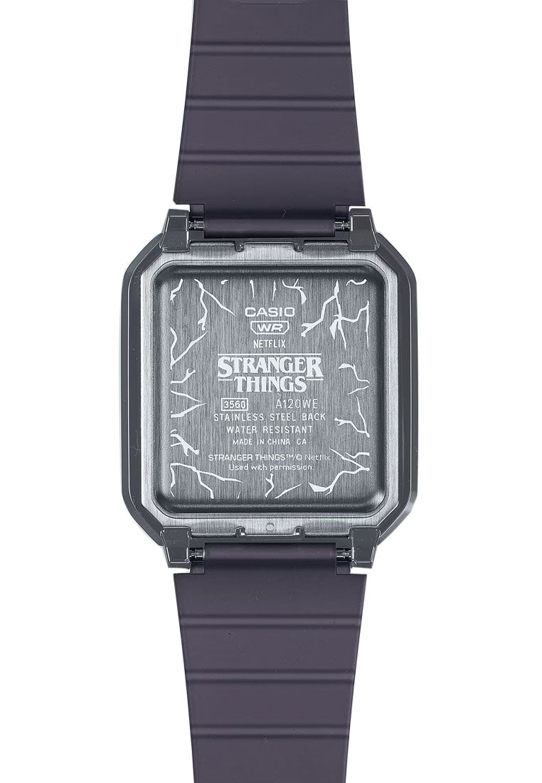 Casio A120WEST-1A Digital Stranger Things Collaboration Rubber Strap Watch For Men-Watch Portal Philippines