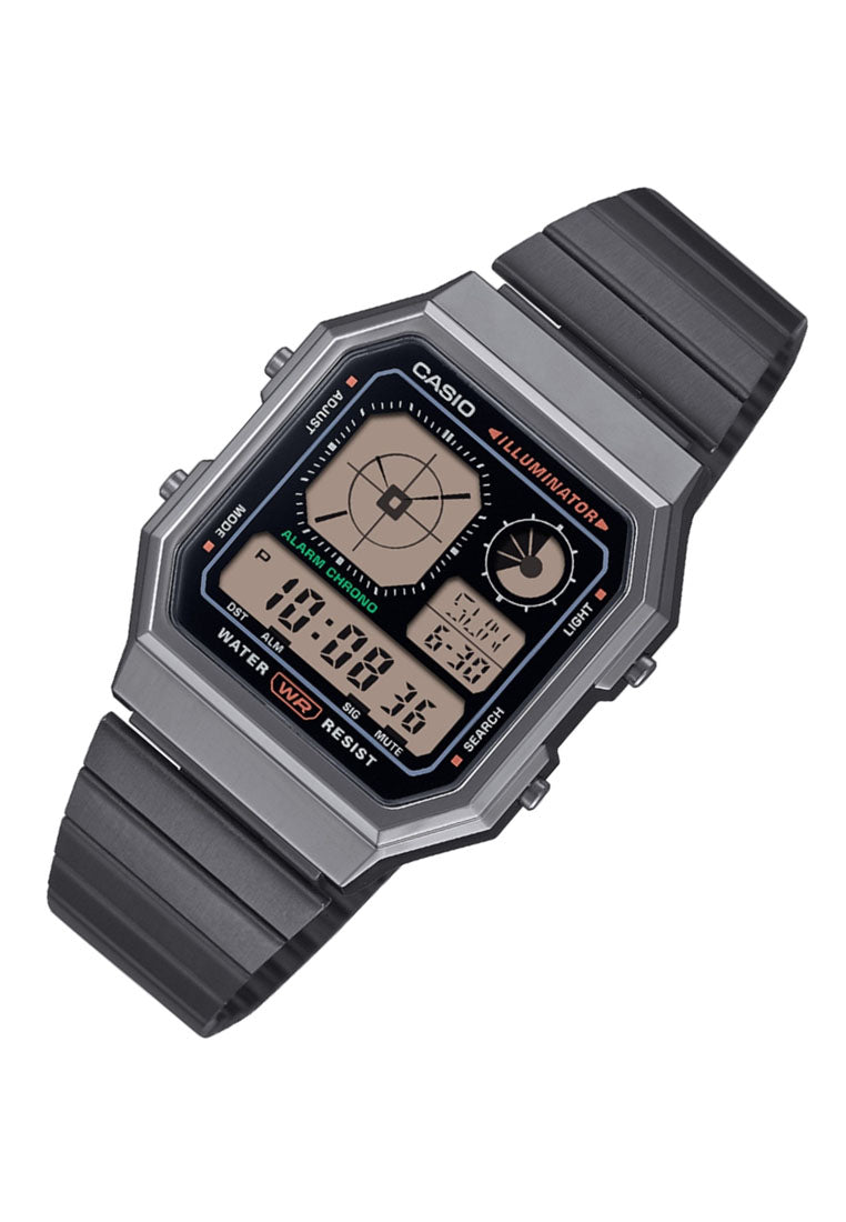 Casio A130WEGG-1A Digital Stainless Steel Strap Watch For Men-Watch Portal Philippines