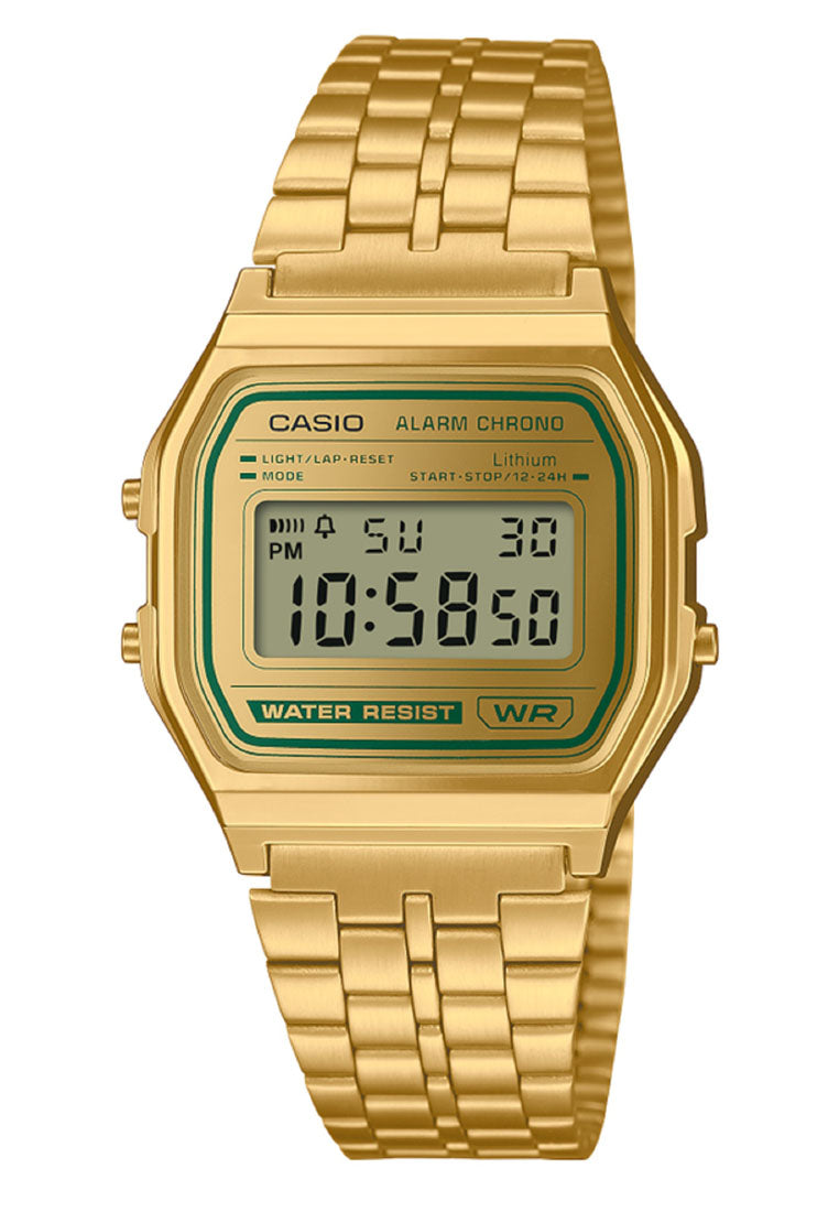 Casio A158WEGV-9A Digital Stainless Steel Strap Watch-Watch Portal Philippines