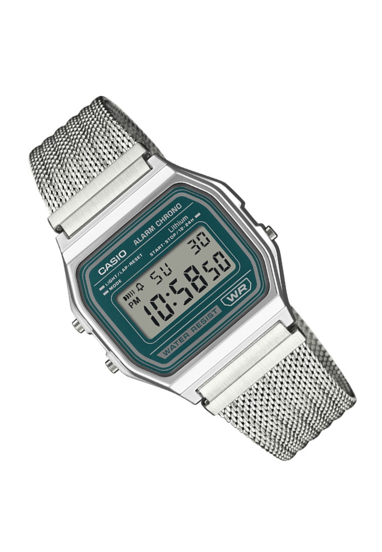 Casio A158WEM-3DF Digital Stainless Steel Strap Watch-Watch Portal Philippines