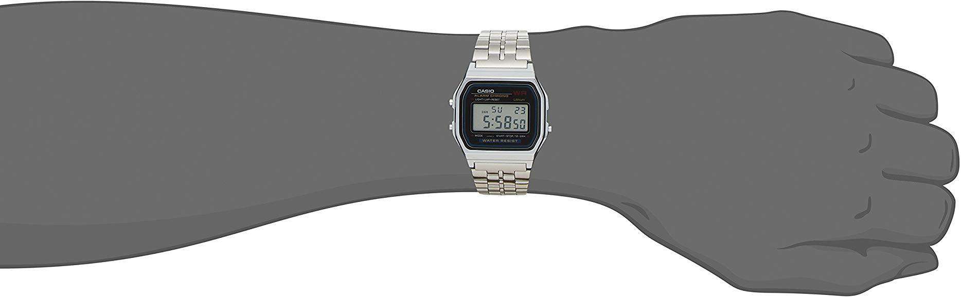 Casio A159W-N1DF Silver Stainless Watch for Men and Women-Watch Portal Philippines