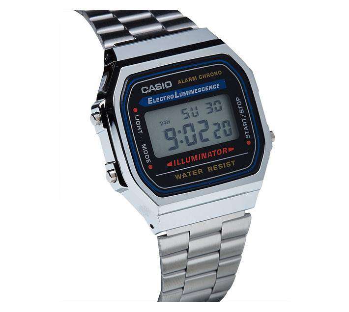 Casio A168WA-1UWD Silver Stainless Watch for Men and Women-Watch Portal Philippines