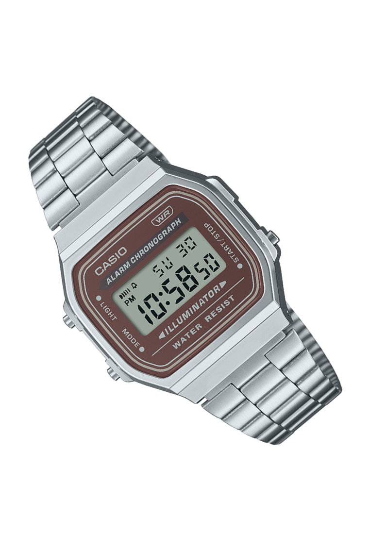 Casio A168WA-5A Digital Stainless Steel Strap Watch-Watch Portal Philippines