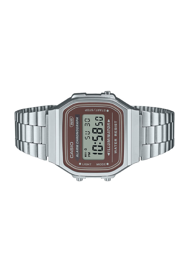 Casio A168WA-5A Digital Stainless Steel Strap Watch-Watch Portal Philippines